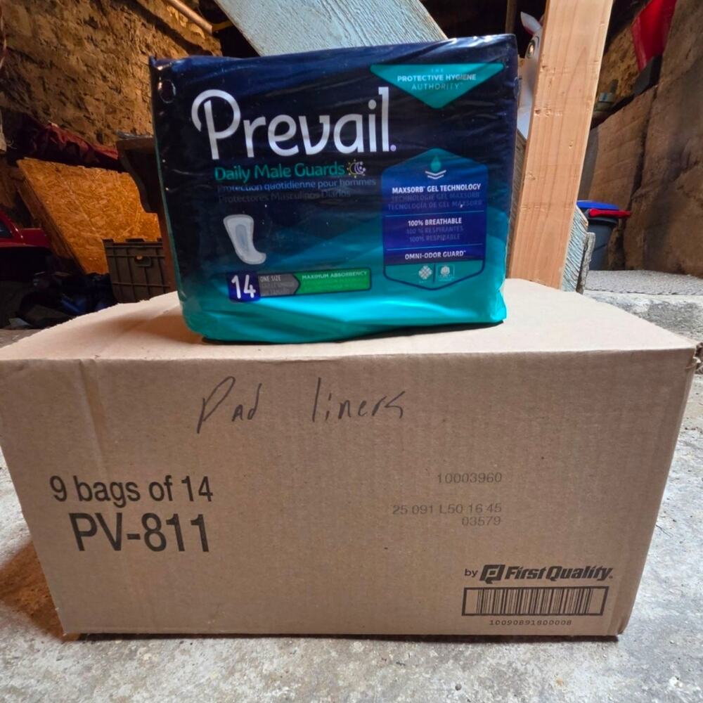 Prevail Daily Male Guards 9 Bags of 14